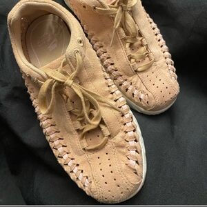 Nike Tan Sneakers with Premium Suede Finish